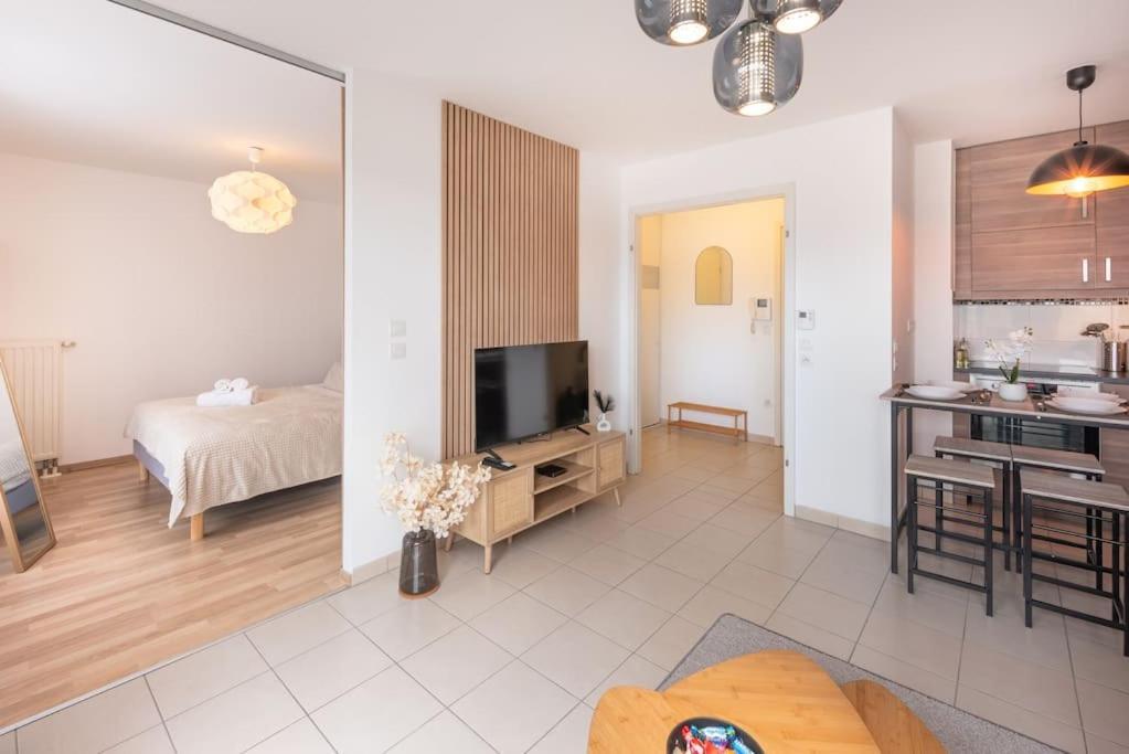L'excellence-8min Aeroport-terrasse-parking Prive Apartamento